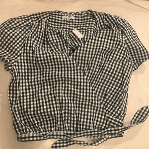 Gingham button down with tie detail from Madewell